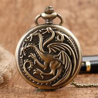 ✅ NEU Drachen Taschenuhr