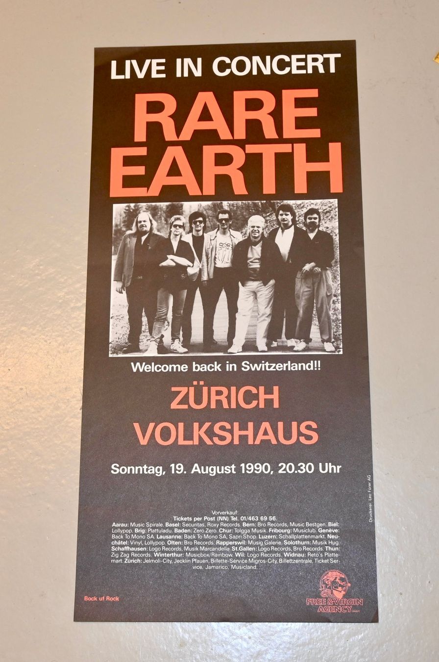 Dischi in vinile: RARE EARTH Concert Poster 1990 ORGINAL – Usato da Pfaffhausen venduto da mono_rec