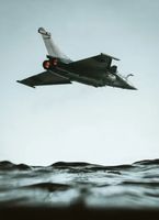 Kampfjet, französische Raphale Leinwand Poster 60x90cm  NEU