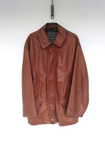 LEONARDO Vintage Lederjacke Braun 50