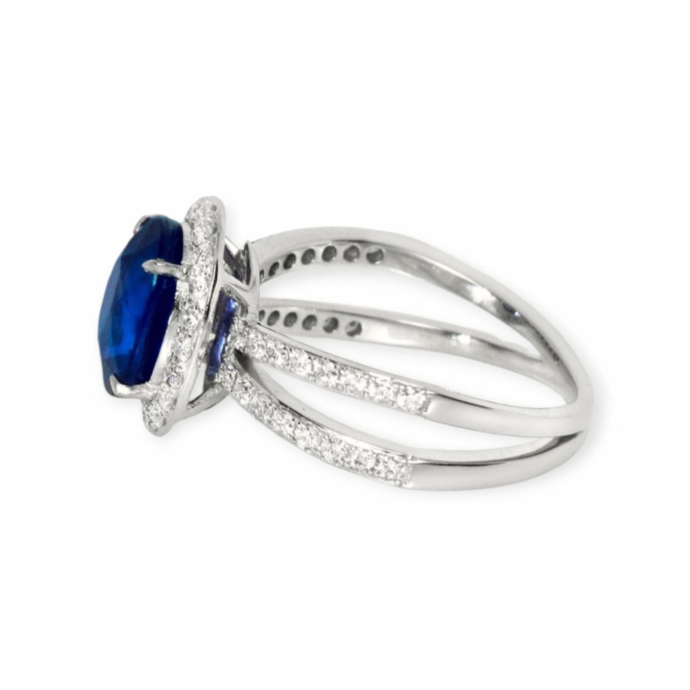 Anelli: Saphir-Ring 14k Weissgold 2,92ct – Nuovo e nell'imballaggio originale da Illnau venduto da Juwelier_Mahler_GmbH 2