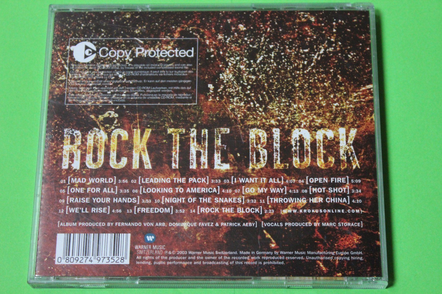 CD: KROKUS - ROCK THE BLOCK CD!!!!!!!!!!!!!! – Usato da Tübach venduto da JamesStone 2