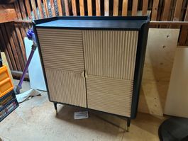 Modernes Sideboard Maisons du Monde schwarz-braun Holz