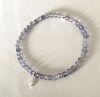 Edelstein Armband Iolith Anhänger Stern Silber auf Mass