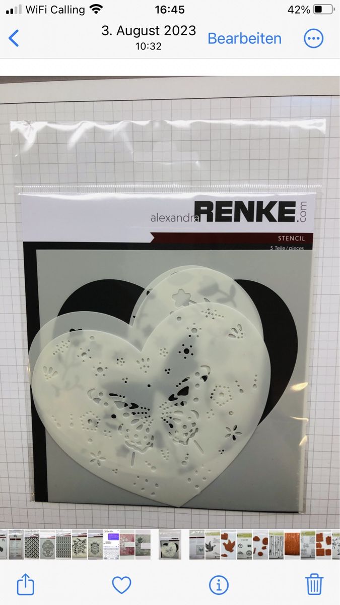 Schablonen: Alexandra Renke Stencilschablonen – Neu und originalverpackt aus Binningen von Kellox