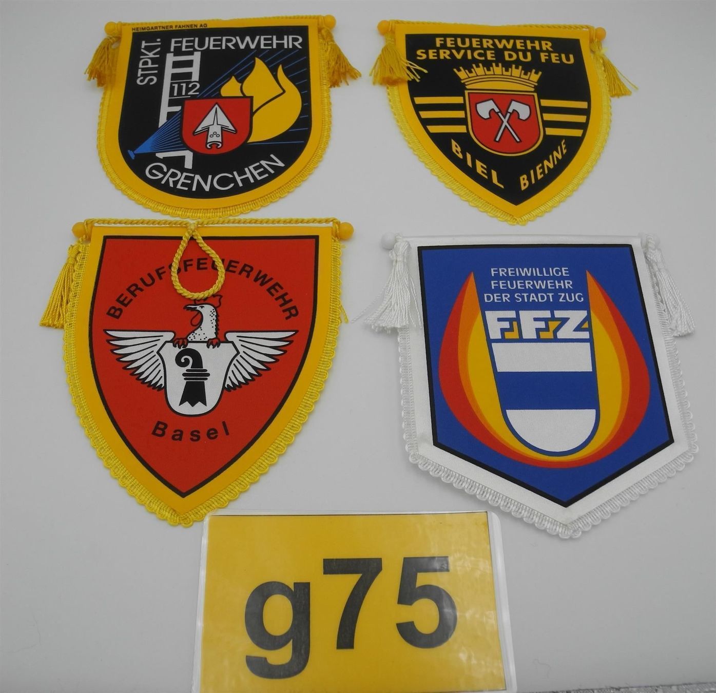 Fahnen: 4 Wimpel, div. Feuerwehren, Nr. g75 – Neu (gemäss Beschreibung) aus Kottwil von Crazyrolf