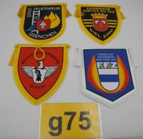 4 Wimpel, div. Feuerwehren, Nr. g75