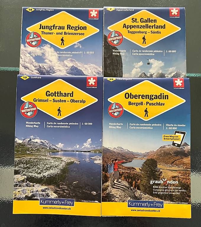 Landkarten & Atlanten: Kümmerle + Frey Wanderkarten, wasserabweisendes Papier – Gebraucht aus Allschwil von Hesch13
