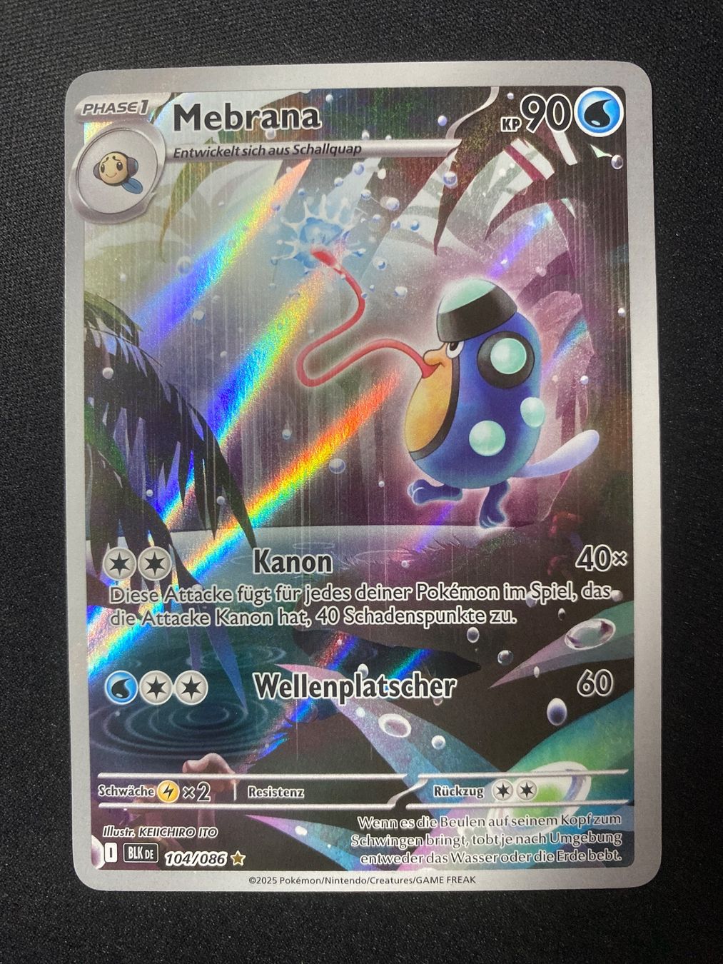 Pokémon Carte collezionabili: Mebrana 104 - Palpitoad - Illustr. Rare - Black Bolt - DE – Nuovo (secondo la descrizione) da Hausen AG venduto da Shrade