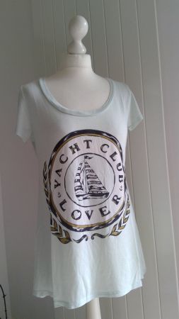 T-shirt vert tilleul YACHT CLUB LOVER, taille M