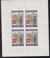 Soldatenmarken Bloc N° 75/4 Verpflegung Vpf.Abt. 12