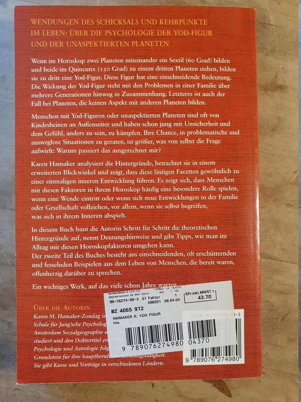 Bücher: Die You Figur  Karen Hamaker-Zondag Iris – Gebraucht aus Zürich von loosebone 1