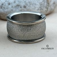 Edelstahl Statement  Ring Grösse 60