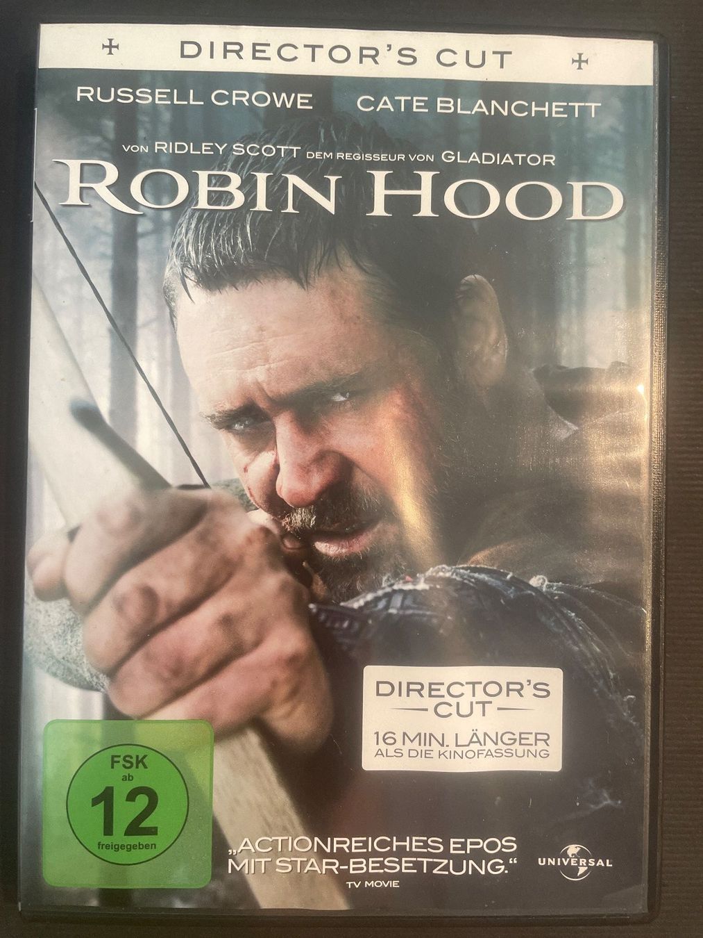 Alle DVDs: Robin Hood, mit Russel Crowe und Cate Blanchett – Gebraucht aus Winterthur von machmaschine