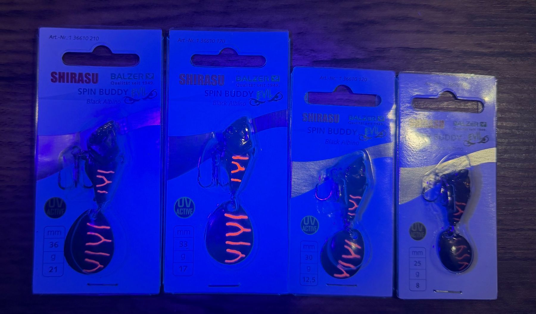 Köder: Balzer Spin Buddy Evil - Jig-Spinner 4er Set - 8-21 gr – Neu und originalverpackt aus Widnau von Fishingtackle_Oggy 1