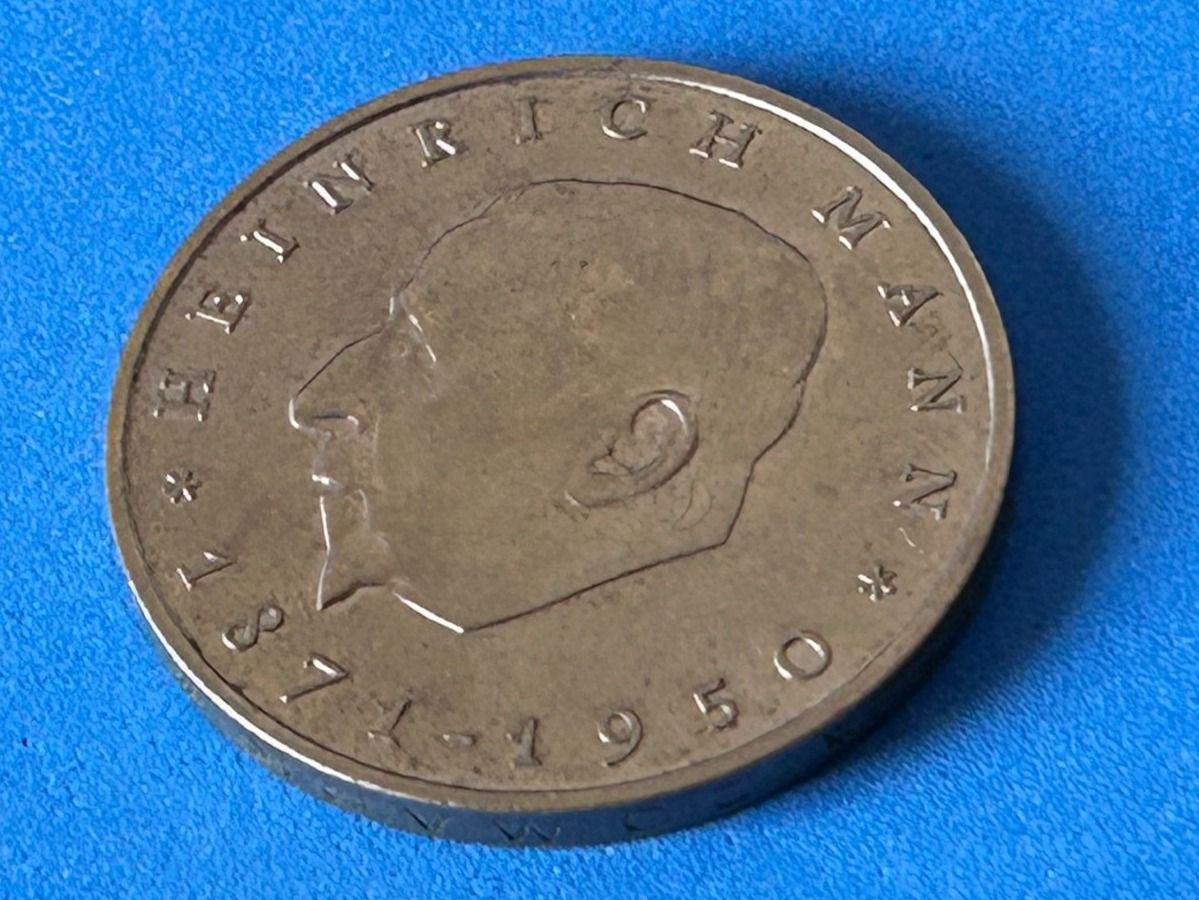 Alle Münzen: Germany - 20 Mark (Heinrich Mann) 1971 – Gebraucht aus Corcelles NE von AJKader