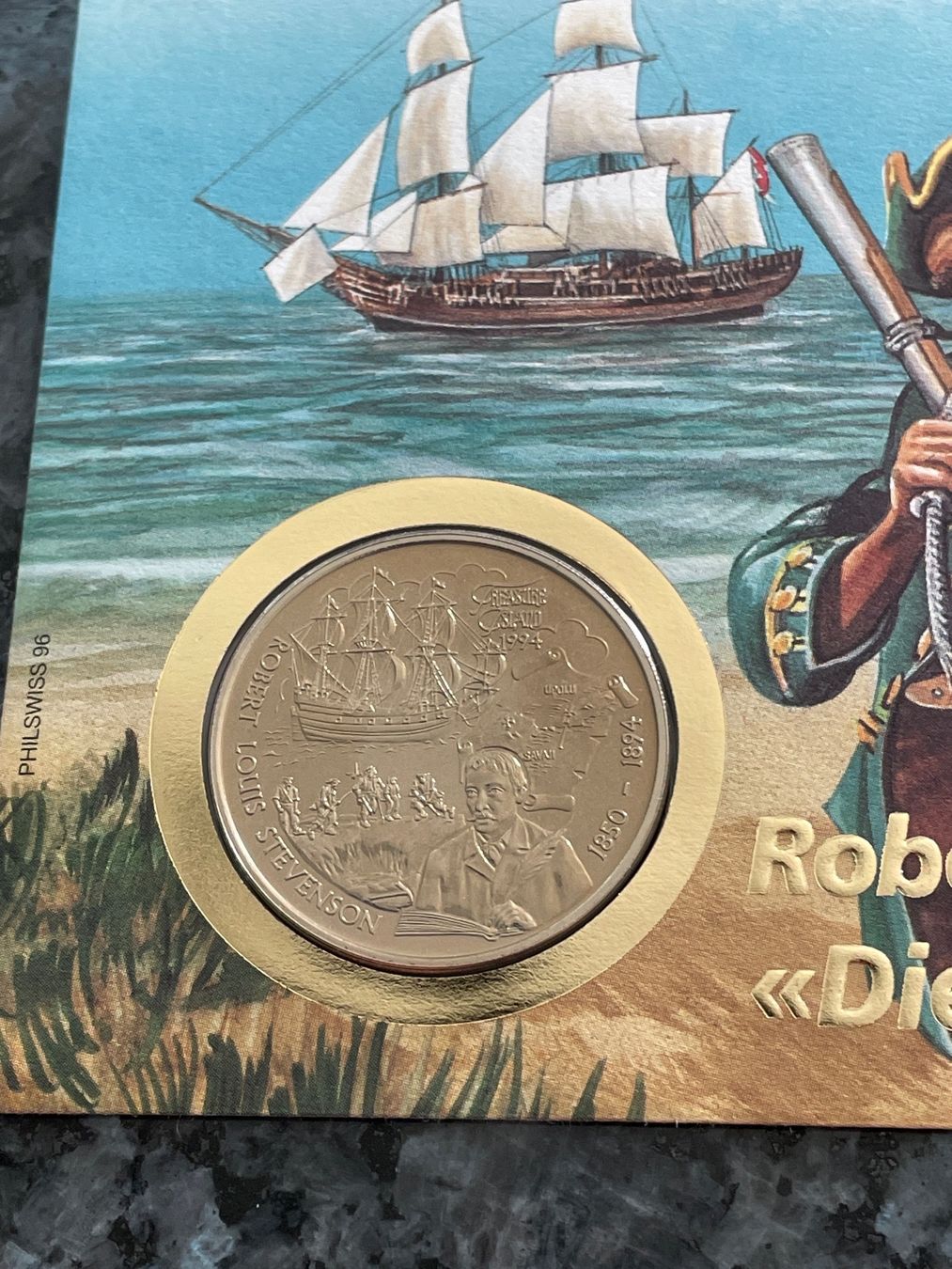Alle Münzen: Numisbrief Robert Louis Stevenson – Neu (gemäss Beschreibung) aus Schlossrued von Julio25 1