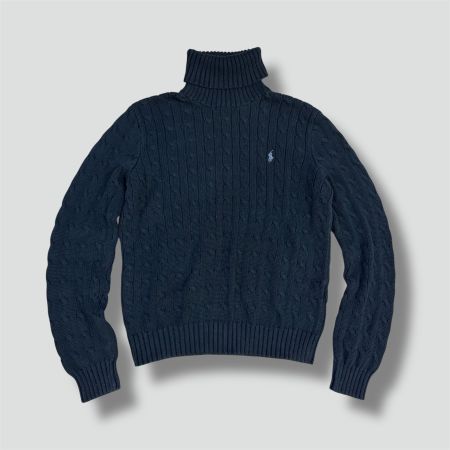 Polo Ralph Lauren Sport black turtleneck knitted sweater
