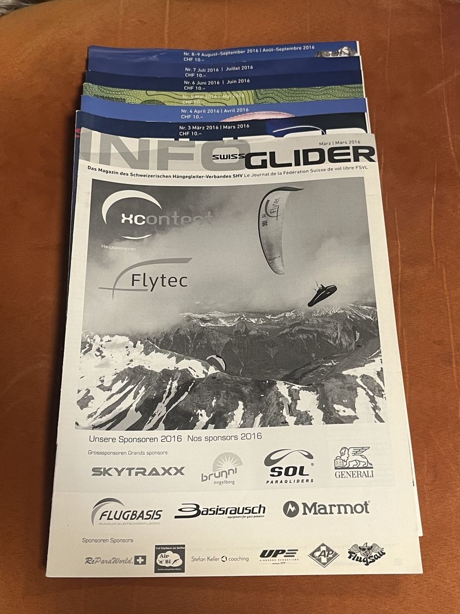 Riviste & Magazine: Swiss Glider Magazine 2016 – Usato da Veltheim AG venduto da Sarlara