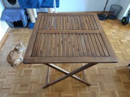 Balkon Klapptisch aus Akazienholz