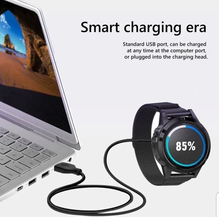 Accessori per Smartwatch: Câble 1M Garmin Fenix 7x, 6x, 5x, etc USB type-C angle droit – Nuovo (secondo la descrizione) da Lutry venduto da PauloCF 1
