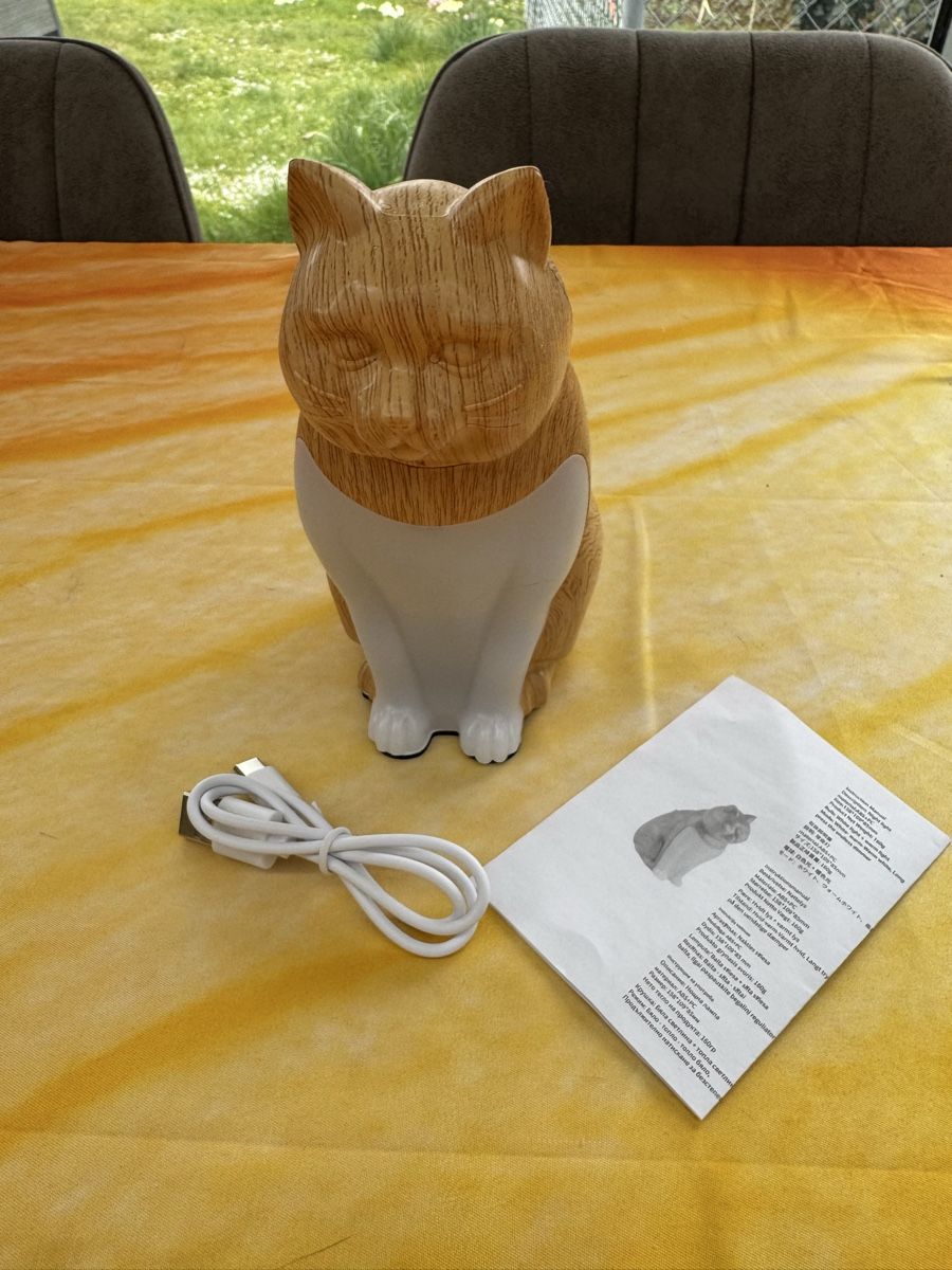 Lampade: Katzenlampe, LED, Holzoptik, NEU – Nuovo (secondo la descrizione) da Thun venduto da Pfausi1966 4