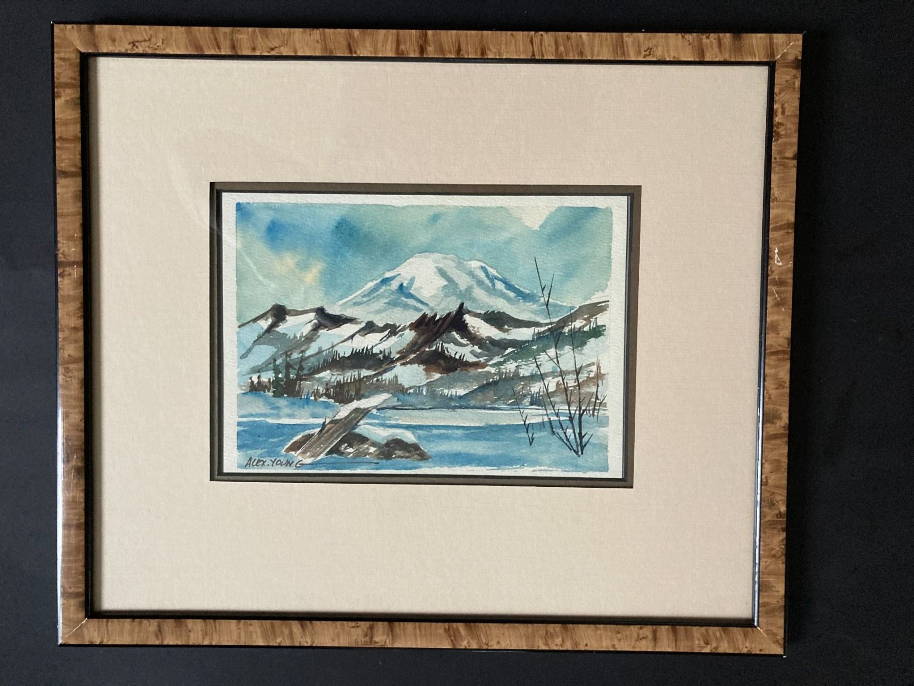 Gemälde: Gemälde von Alex Young Wasserlandschaft – Gebraucht aus Subingen von ArtBead 3