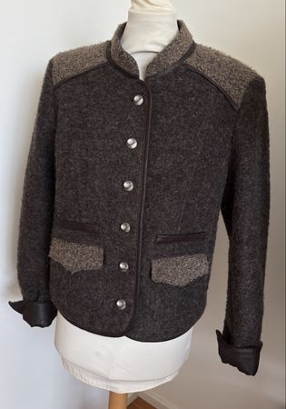 Alpin de Suiss Wolle oktoberfest TrachtenJacke Jäckchen L 42