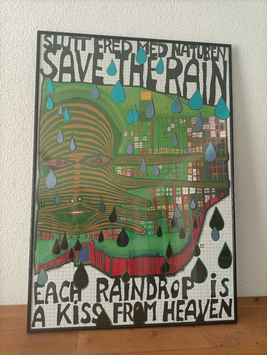 Posters & Illustrations: Original 1983 Hundertwasser "Save the Rain" Kunstdruck  – D'occasion à Egnach par TTLL