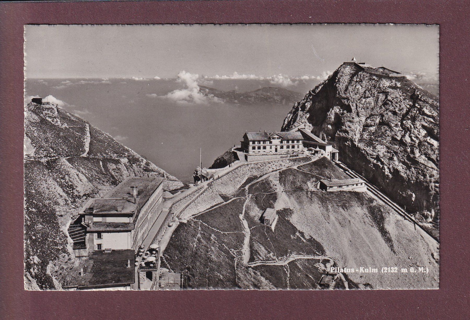 Cartoline postali: PILATUS-KULM - 1947 – Usato da Pully venduto da nicecards