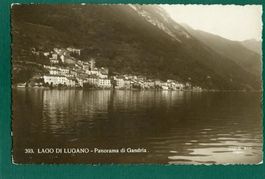 Lago di Lugano - Panorama di Gandria, ca. 1940 ungelaufen