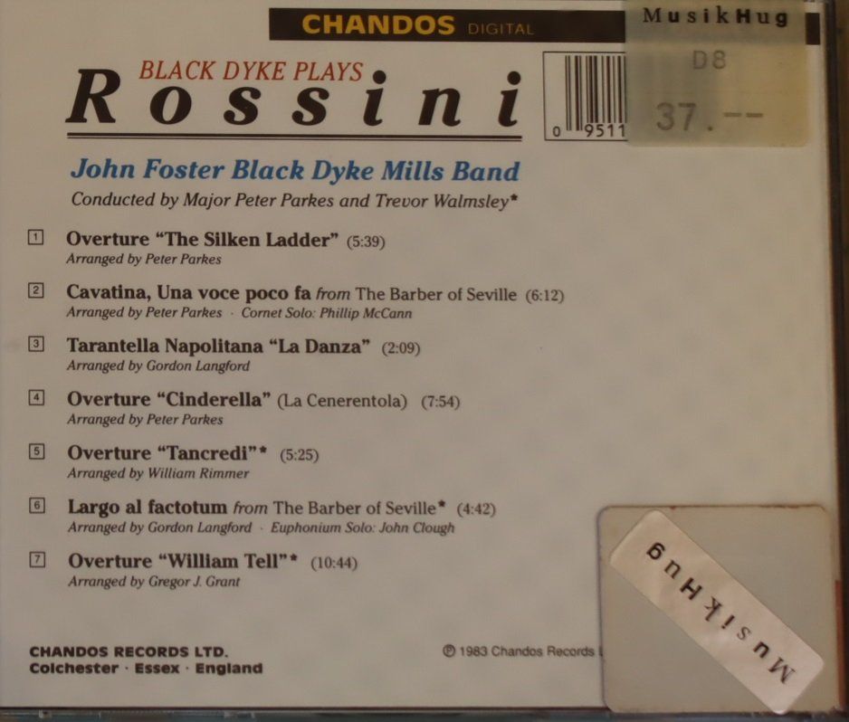CDs: Black Dyke Plays Rossini – Gebraucht aus Luzern von CONTENTI 2
