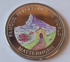 Gedenkmünze 1000 Shillings Uganda 1993 Matterhorn