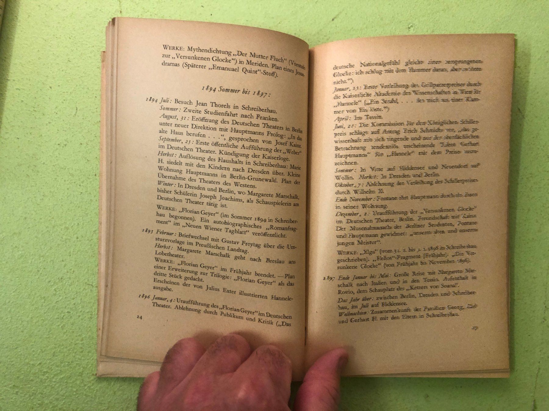 Bücher: Behl/Voight: Gerhart Hauptmanns Leben. – Gebraucht aus Zürich von allp 4