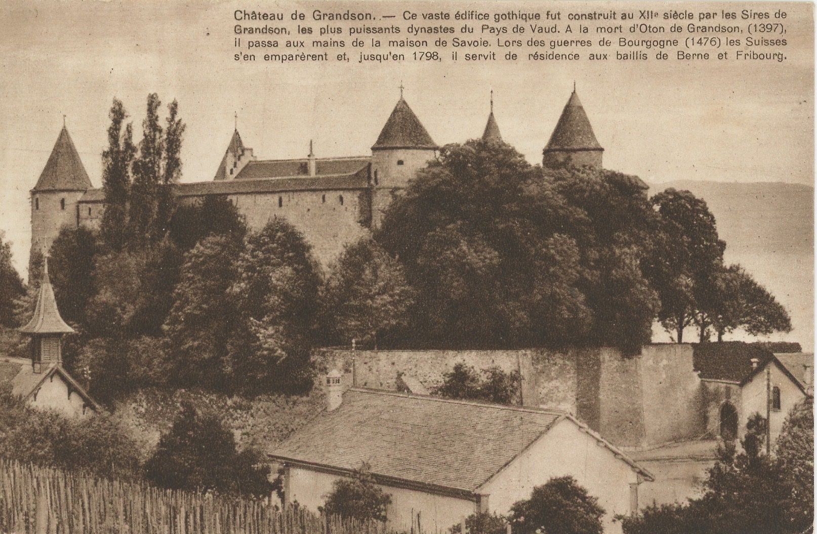 Cartoline postali: Grandson, le château – Usato da Crémines venduto da Falta