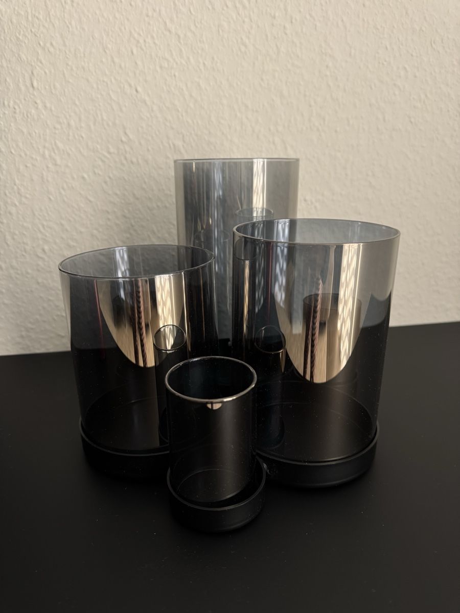 Tutte le decorazioni: Windlichter-Set, 5-teilig, Rauchglas, neuwertig! – Nuovo (secondo la descrizione) da Binningen venduto da happy_xx 2