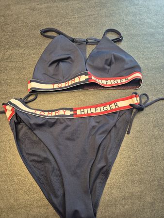 Tommy Hilfiger Bikini Gr. S/M Dunkelblau Sommer Pool Strand 