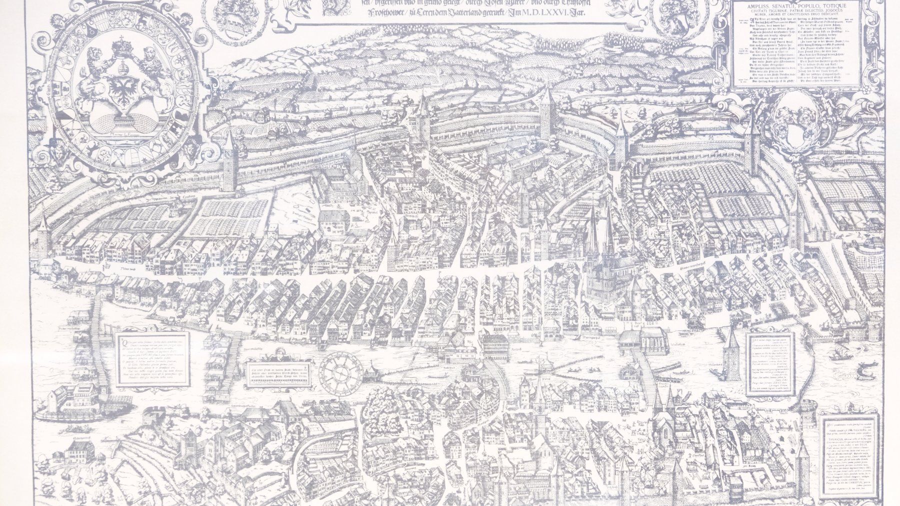 Cartine & Atlanti: Murerplan 1576 - Zürich Stadtplan – Usato da Volketswil venduto da brockipfannenstil 2