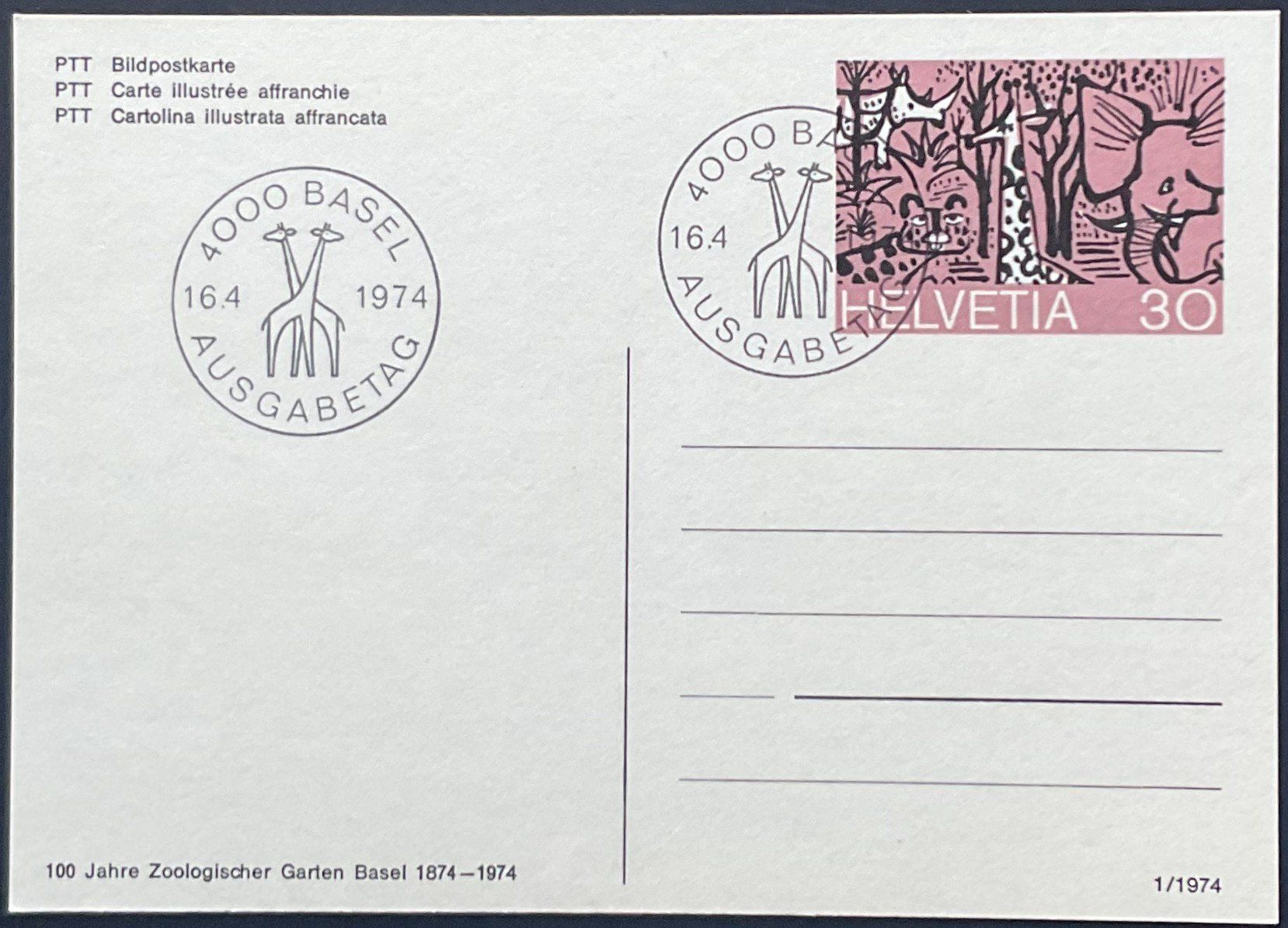 Tutti i francobolli: PTT Bildpostkarten mit Ausgabetagstempel – Nuovo (secondo la descrizione) da Luzern venduto da 19primeln 1