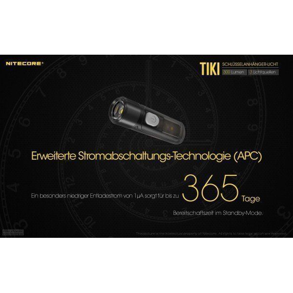 NiteCore Lampade: Nitecore TIKI Schlüsselbundlampe mit UV – Nuovo e nell'imballaggio originale da Grüningen venduto da Prolumin 7