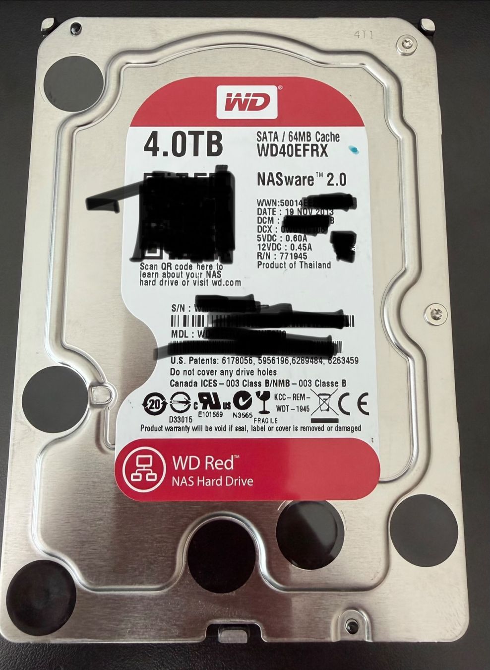 Western Digital Disques durs: WD RED 4TB NAS Platte #2 – D'occasion à Tann par Speedesel