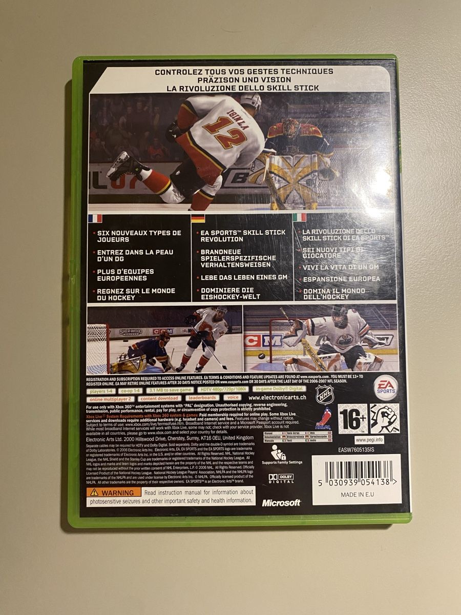 Microsoft Giochi: NHL 07 für Xbox 360 – Usato da Thunstetten venduto da Virus_33 2