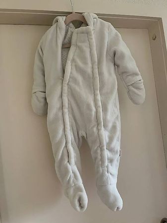 Overall, weiss Grösse 74/80, Bornino