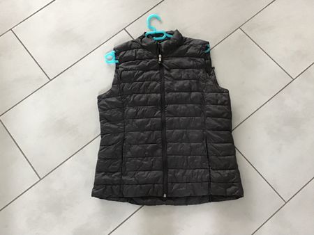 Dunkelgraue Steppweste für Damen, Grösse M – Top Zustand!