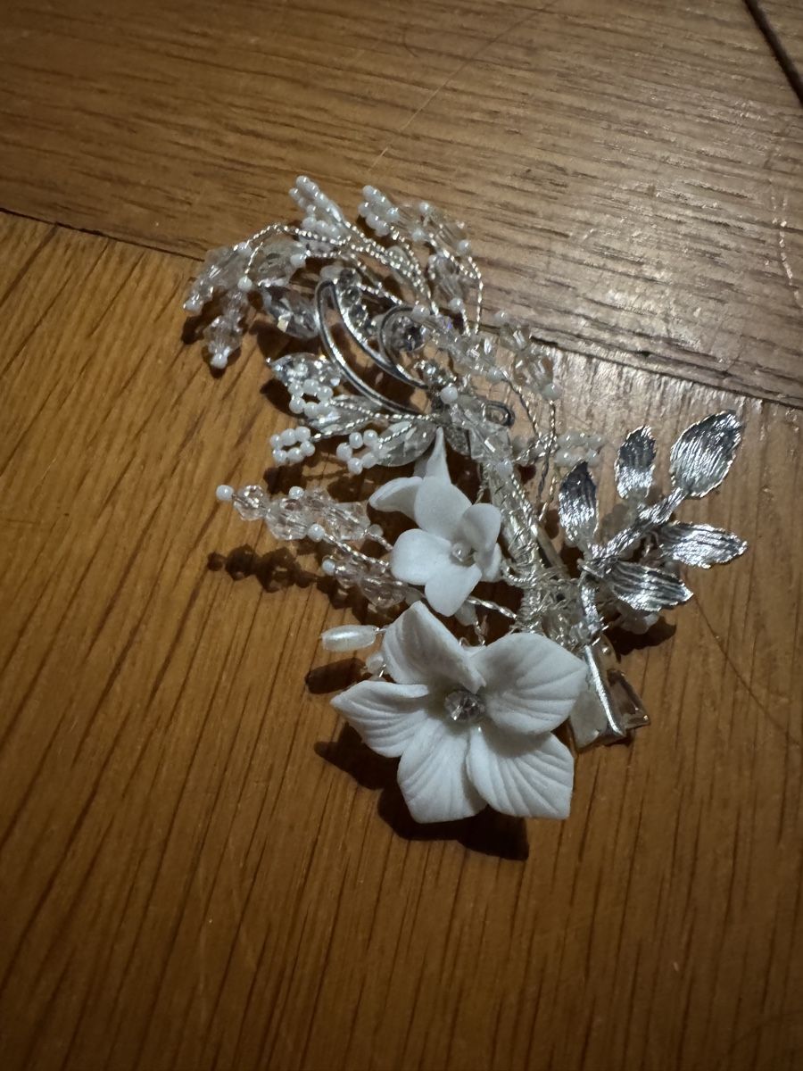 Accessori per capelli: Haarschmuck Set Weiss Blumen Perlen  – Usato da Grindelwald venduto da yoloflip45 6