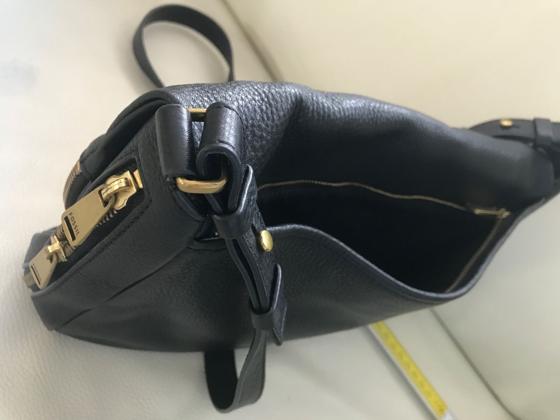 Fossil Borse da donna: Elegante schwarze Fossil Ledertasche – Usato da Wettingen venduto da Andres54 4