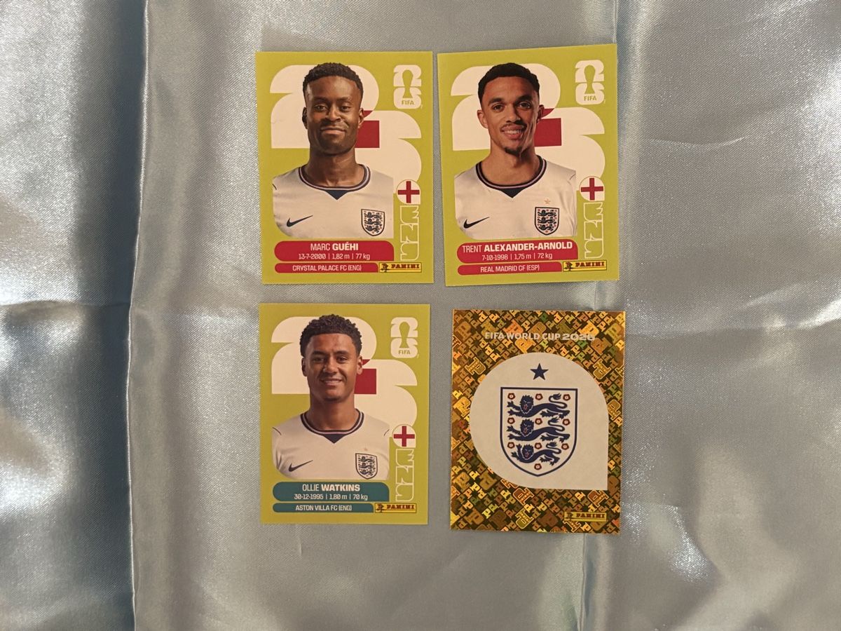 Panini Carte collezionabili: England Panini WM 2026 – Nuovo (secondo la descrizione) da Luzern venduto da jas_bd2h