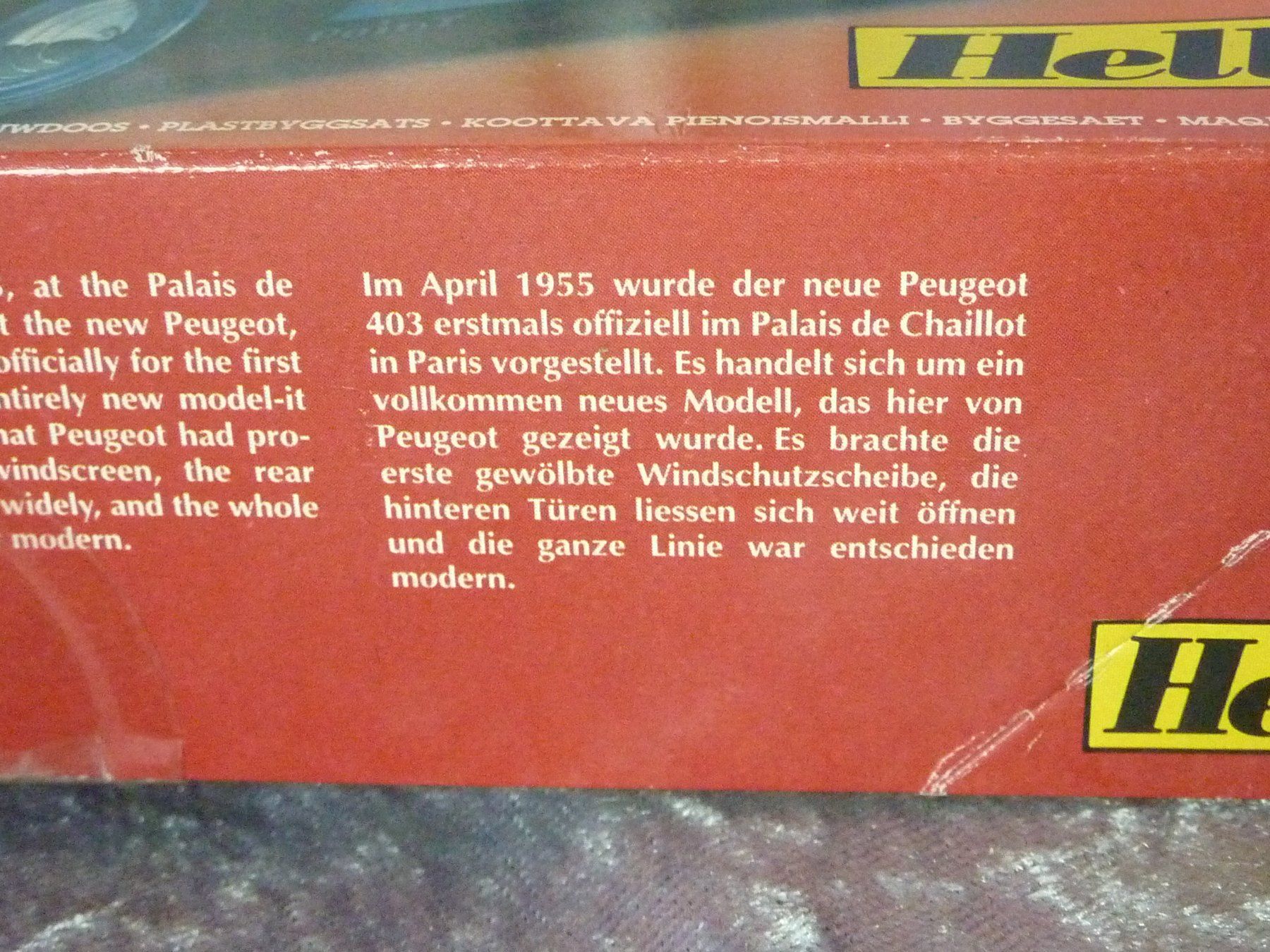 Peugeot Modellini d'auto: Peugeot 403  1:43 – Nuovo e nell'imballaggio originale da Dürrenäsch venduto da modellautos4you 2