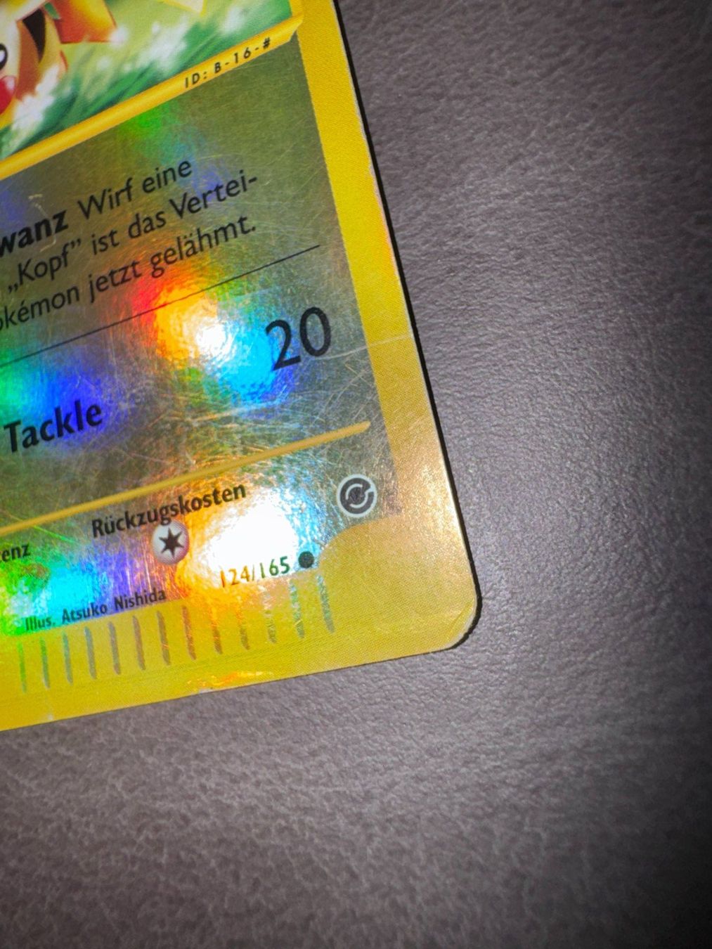 Pokémon Sammelbilder & Trading cards: Pokemon Pikachu Reverse Holo 124/165 - Expedition - DE – Gebraucht aus Erstfeld von PokeSandero 1