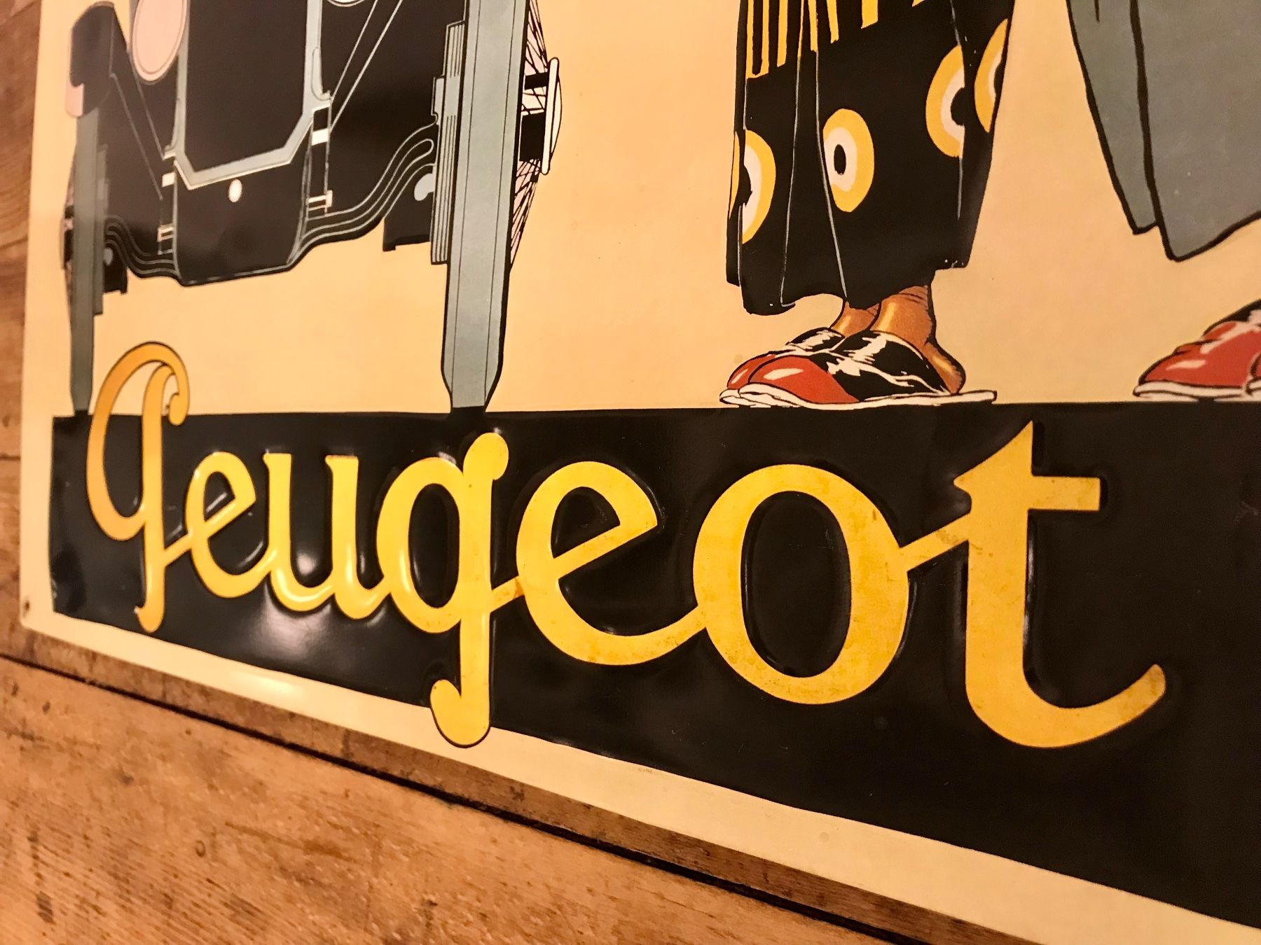 Ecriteaux: Peugeot Emaille-Werbeschild, Oldtimer, Vintage – D'occasion à Basel par nostanz 5